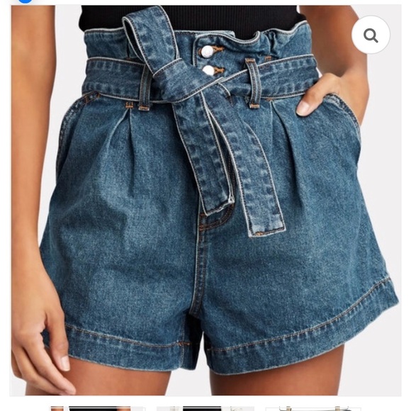 Veronica Beard Pants - Veronica Beard Nori Extra High Rise Paper Bag Short Size 27